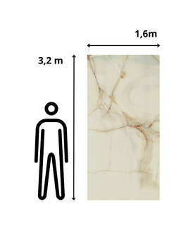 Onyx Blanche 160 x 320 cm